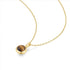 Gold Tiger Eye Pendant Necklace